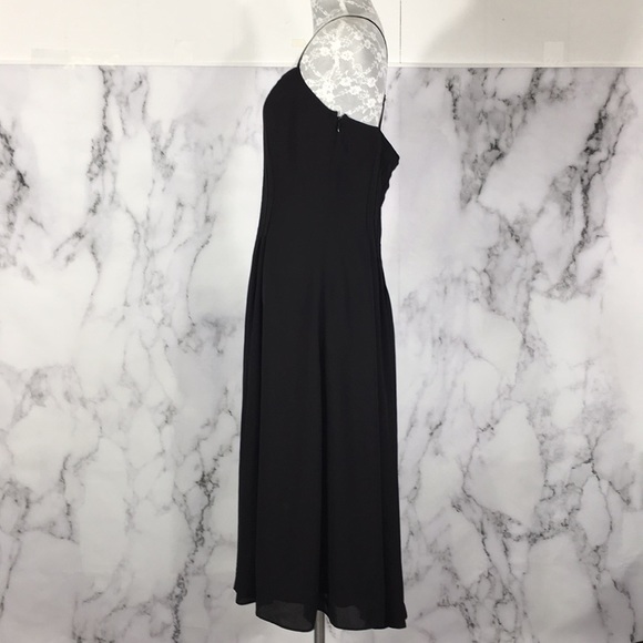Banana Republic Black Criss Cross Back Midi Dress - Picture 4 of 14